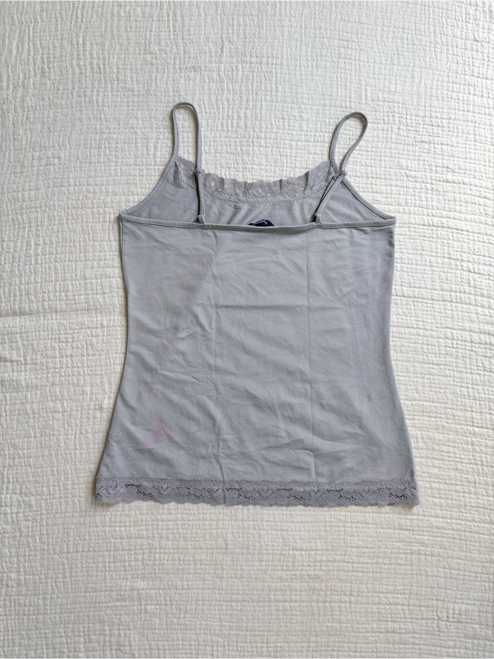 Reitmans grey lace trim cami top - Picture 3 of 6